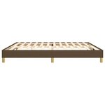 vidaXL Cadre de lit Marron foncé 200x200 cm Tissu