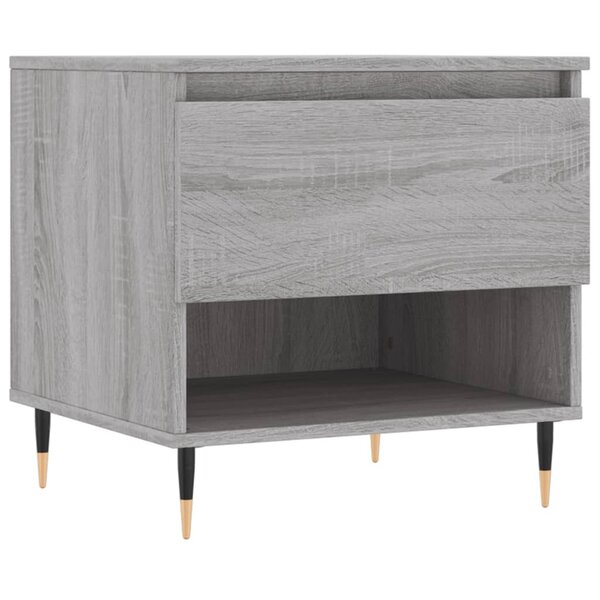 vidaXL Table basse sonoma gris 50x46x50 cm bois d'ingénierie