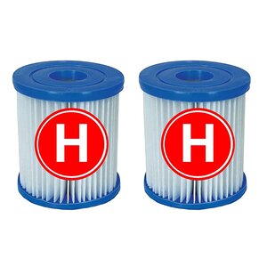 Intex 29007/2 - Cartouches de type H pour pompes à filtres . 2 pièces