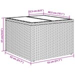 vidaXL Ensemble de 6 Canapés de Jardin avec Coussins Beige en Rattan