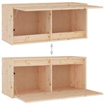 vidaXL Meubles TV 5 Pièces Bois massif de pin