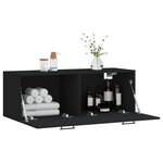 vidaXL Armoire murale noir 100x36 5x35 cm bois d'ingénierie