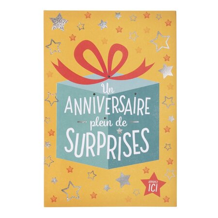 Carte musicale anniversaire plein de surprises - draeger paris