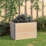 vidaXL Jardinières surélevées 3 Pièces 60x80 cm Bois de pin solide
