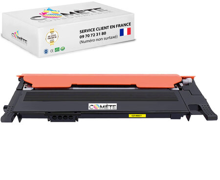 Clt-p406c - 1 toner compatibles avec samsung 406s  jaune - toner 406 : cartouche samsung xpress c460w cartouche encre samsung c460w c410w clp 360 365 clt-k406s p406c…