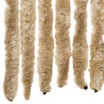 vidaXL Rideau anti-mouches beige 100x200 cm chenille