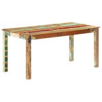 vidaXL Table de salle à manger Bois de récupération solide 160x80x76cm