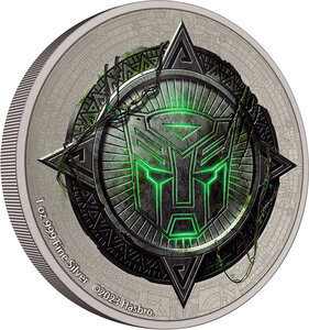 Pièce de monnaie en argent 2 dollars g 31.1 (1 oz) millésime 2023 transformers