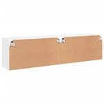 vidaXL Meubles TV muraux 2 Pièces blanc 80x30x41 cm