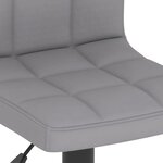 vidaXL Tabourets de bar lot de 2 gris clair tissu