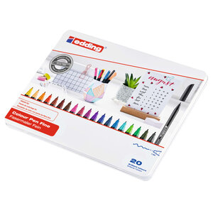 edding Feutres de coloriage fin classiques 20 Pièces Multicolore 1200