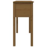 vidaXL Table console Marron miel 100x35x75 cm Bois massif de pin