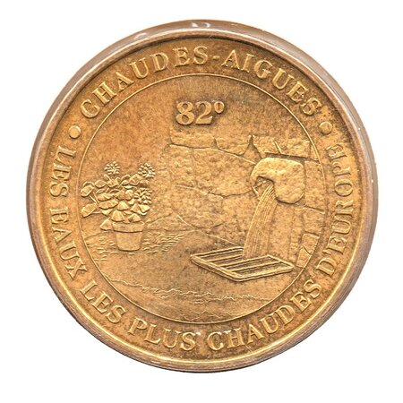 Mini médaille monnaie de paris 2007 - chaudes-aigues