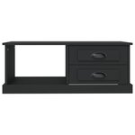 vidaXL Table basse Noir 90x50x35 cm Bois d'ingénierie