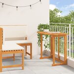 vidaXL Set de jardin de 2 pièces avec coussins en acacia