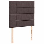 vidaXL Sommier à lattes de lit avec matelas Marron foncé 100x200 cm