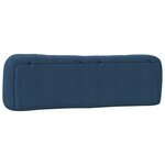 vidaXL Coussin de tête de lit bleu 180 cm tissu