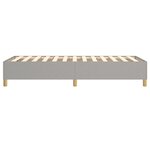 vidaXL Cadre de lit Gris clair 80x200 cm Tissu