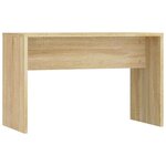 vidaXL Ensemble de coiffeuse avec LED Chêne Sonoma Bois d'ingénierie
