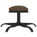 vidaXL Repose-pied Marron 60x60x36 cm Tissu et similicuir