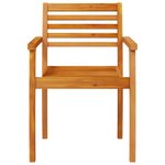 Set de jardin 9 pièces en bois d'acacia