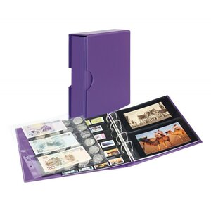 Album Publica M Color Lindner pour cartes postales photos. Couleur - Violet VIOLA