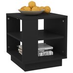 vidaXL Table basse Noir 40x40x43 cm Bois d'ingénierie