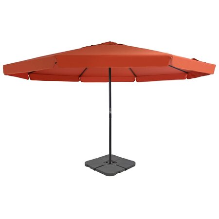 vidaXL Parasol avec base portable Terre cuite