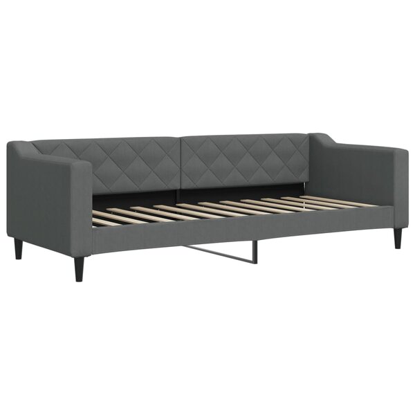 vidaXL Lit de repos gris foncé 80x200 cm tissu