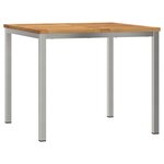 Ensemble de salle à manger de jardin 3 pièces en bois massif d'acacia vidaXL