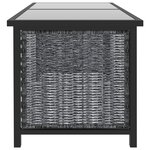 vidaXL Salon de jardin 8 Pièces avec coussins Résine tressée Anthracite
