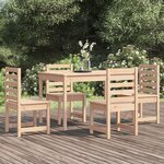 vidaXL Ensemble à manger de jardin 5 Pièces bois massif de pin