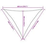vidaXL Voile d'ombrage 160 g/m² Vert foncé 5x5x6 m PEHD
