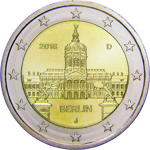 Monnaie 2 euros commémorative allemagne 2018 - berlin atelier j