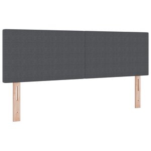 Tête de lit vidaXL Design Simple Gris Foncé 160 cm Tissu Velouté