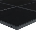 vidaXL Ensemble à manger de jardin 11 Pièces coussins noir résine tressée