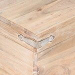 vidaXL Coffre 40x40x40 cm Bois d'acacia solide