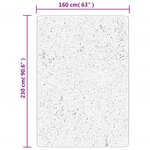 vidaXL Tapis OVIEDO à poils courts rouge 160x230 cm