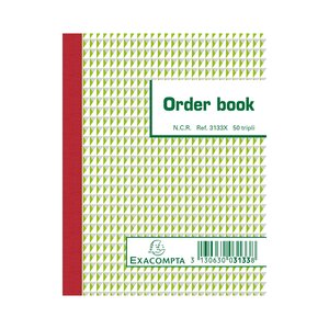 Orderbook Ligné 13 5x10 5cm 50 Feuillets Triple Autocopiant - X 10 - Exacompta