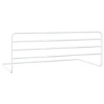 vidaXL Barrière de sécurité de lit d'enfant Blanc (76-137)x55 cm Fer