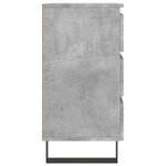 vidaXL Tables de chevet 2 Pièces gris béton 40x35x69 cm bois d’ingénierie