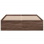 vidaXL Cadre de lit chêne marron 140x200 cm bois d'ingénierie