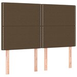 vidaXL Sommier à lattes de lit avec matelas Marron foncé 140x200 cm