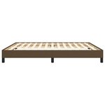 vidaXL Cadre de lit Marron foncé 180x200 cm Tissu