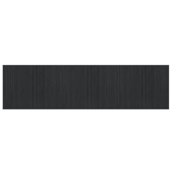 vidaXL Tapis rectangulaire gris 80x300 cm bambou