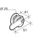 THIRARD - Serrure batteuse filetée et clipsable pour boîte aux lettres, épaisseur maxi 23mm