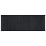 vidaXL Tapis rectangulaire noir 70x200 cm bambou