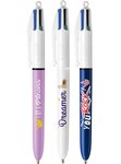 BIC Stylo à bille rétractable 4 Colours Messages, présentoir BIC