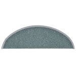 vidaXL Tapis de marches d'escalier 15 Pièces Bleu 56x17x3 cm