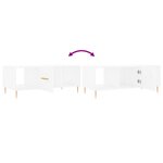 vidaXL Table basse blanc 102x50x40 cm bois d'ingénierie